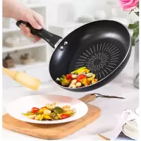 Midea/美的JL26T1煎锅平底锅不粘锅家用牛排煎锅电磁炉燃气灶通用煎锅