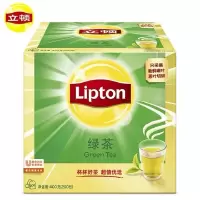 立顿Lipton 绿茶 茶叶 办公室下午茶 袋泡茶包 独立纸包200包