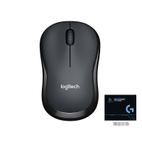 罗技(Logitech)M220黑色无线鼠标+鼠标垫