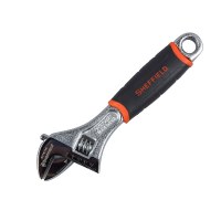 套柄铬钒钢活扳手6"