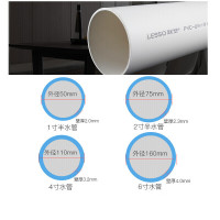 (五金工具) PVC排水管Ф50mm 6根装