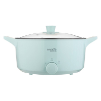 乐扣乐扣 多功能电火锅5L 电炖锅不粘少油烟电煮锅EJP1157GRN