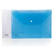 得力(deli) 5501 文件袋A4纽扣袋文件袋资料袋文件套办公用品 10个装 透明色