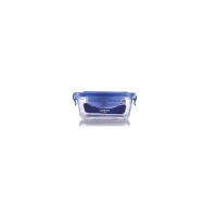 乐美雅J5153 蓝色花朵纯净保鲜盒小方形