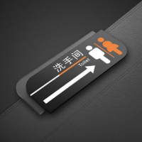 信志连成(XINZHILIANCHENG)男女洗手间门牌公共厕所卫生间门牌右箭头指示亚克力标识牌提示指示牌