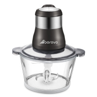 艾贝丽多功能小型电动不锈钢绞肉机料理机大容量玻璃(SD-JR68)