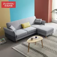 左右沙发布艺沙发多功能沙发床轻奢北欧现代简约客厅组合沙发坐卧两用小户型可折叠沙发床家具5080