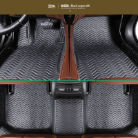 恒源祥专车定制汽车脚垫全包围绒面脚垫单双层环保皮革绣花绒垫脚垫适用于奥迪丰田卡罗拉大众宝马沃尔沃别克suv萨特crv脚垫