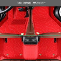 恒源祥专车定制汽车脚垫全包围绒面脚垫单双层环保皮革绣花绒垫脚垫适用于奥迪丰田卡罗拉大众宝马沃尔沃别克suv萨特crv脚垫