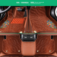 恒源祥专车定制汽车脚垫全包围绒面脚垫单双层环保皮革绣花绒垫脚垫适用于奥迪丰田卡罗拉大众宝马沃尔沃别克suv萨特crv脚垫