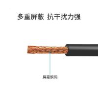 海乐（Haile）两兆线同轴电缆射频线1芯2M线SYV-75-3-1 0.5纯铜单股96高编 75欧姆数字信号