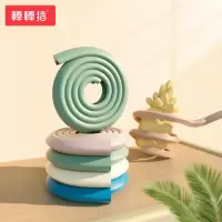 棒棒猪防撞条儿童家用防磕碰保护条安全条桌角防撞墙角包边软6米装莫兰迪蓝-L型