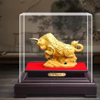 绒沙金鸿运金牛中号摆件 32个起购