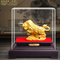 绒沙金鸿运金牛大号摆件 12个起购