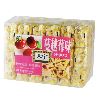 大宇 糕点 蔓越莓味沙琪玛500g*2袋