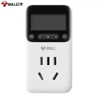 公牛 BULL GND-1 定时转换器,10A 250V,电子式,8个时间段,循环周期7天(包装数量 1只).