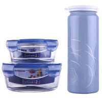 乐美雅LC-S1308 凡尔赛礼盒装三件套(中小圆形+水杯B)