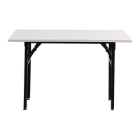 家保利 双层普通长方形长条形桌灰色折叠桌1200*400*750mm