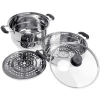 苏泊尔蒸锅SZ28B1 不锈钢二层蒸锅汤锅28cm