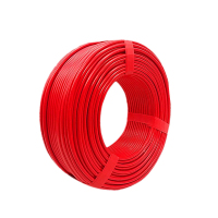 珠江电缆 单芯多股纯铜芯软线 ZC-BVR50平方 红色