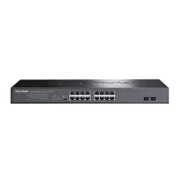 TP-LINK TL-SG1218PE 16口全千兆以太网无线AP监控供电器VLAN隔离PoE交换机