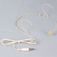 头戴麦克风 演出耳麦耳挂式小话筒 螺纹直插式 肤色