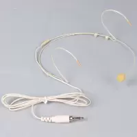 头戴麦克风 演出耳麦耳挂式小话筒 螺纹直插式 肤色