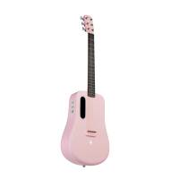 拿火吉他 LAVA ME2拿火碳纤维二代单板民谣吉他联名款41寸旅行琴粉色加震款