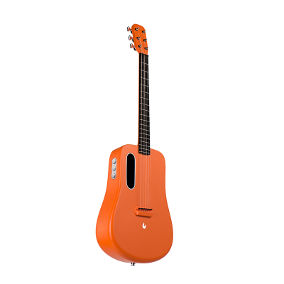 拿火吉他 LAVA ME2拿火碳纤维二代单板民谣吉他联名款41寸旅行琴橙色加震款