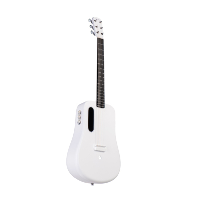 拿火吉他 LAVA ME2拿火碳纤维二代单板民谣吉他联名款36寸旅行琴白色加震款