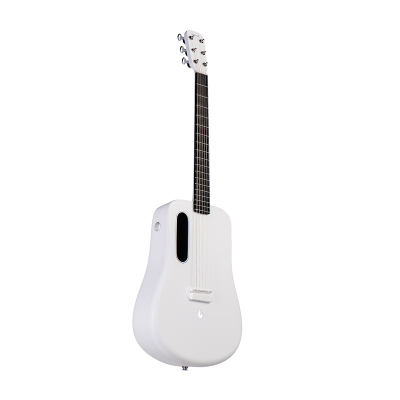 拿火吉他 LAVA ME2拿火碳纤维二代单板民谣吉他联名款36寸旅行琴白色电箱款