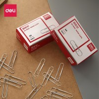 得力(deli)办公用品 回形针 曲别针大号曲别针 大号 0050 1000枚/盒 2盒装