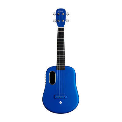 LAVA拿火 U 2初学者入门尤克里里23寸蓝色加震碳纤维ukulele儿童小吉他