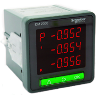 施耐德测量仪表METSEDM2305三相电压表 72×72mm