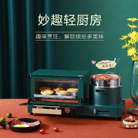 SNWQ荣事达复古多功能多士炉蒸烤涮一体早餐机RS-KG13C
