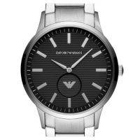 阿玛尼（Emporio Armani) 尼男士旋转LOGO石英表男士腕表AR11118