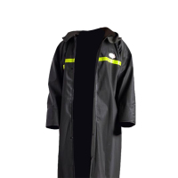 风衣式长款雨衣