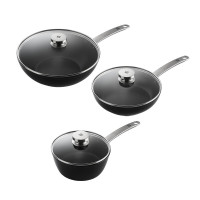 双立人(ZWILLING) 中式煎炒锅四件套装