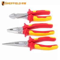 钢盾(SHEFFIELD) 3件套绝缘钳套装钢丝钳8