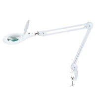 企购优品宝工MA-1209LI夹桌式5D放大镜LED灯56颗灯光 高清放大镜老人看报阅读