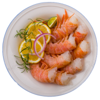 禧美海产 冷冻红虾尾400g