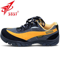 3537 登山鞋男徒步鞋春户外运动跑步爬山鞋防滑透气轻便耐磨休闲鞋 黄色 41