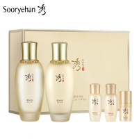 Sooryehan/秀雅韩女士护肤品套装酵秘谈系列补水保湿滋养水精华乳液水乳套装女韩国进口正品 焕颜系列7件套360ml