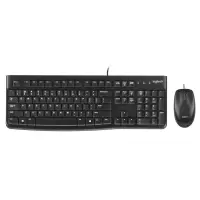 罗技(Logitech)MK120有线键盘鼠标套装 黑色 USB接口罗技 单套价格