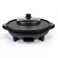 龙的(longde) 电火锅LD-HG150C 涮烤一体 电火锅 425*430*280mm 单台装 单台价格