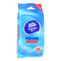 维达(Vinda) VW1009维达湿巾(温和无香)杀菌湿巾(单片装)10片/包,60包/箱,单包价格,一箱起订