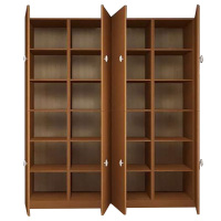 定制 密度板贴木皮置物柜2400*1700*400mm