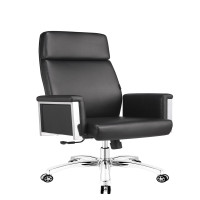 Zs-铜牛TN-A188黑老板椅家用电脑椅办公椅大班椅经理主管椅会议椅简约时尚真皮座椅