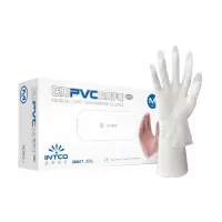 企业定制 英科一次性pvc手套检查医生专用塑料透明胶防护医疗食品100只L号