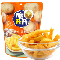 脆升升香脆薯条100g烧烤味*3袋 鲜切原味蜂蜜黄油非膨化休闲零食